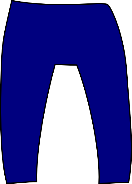 426x592 Blue Pants Clip Art