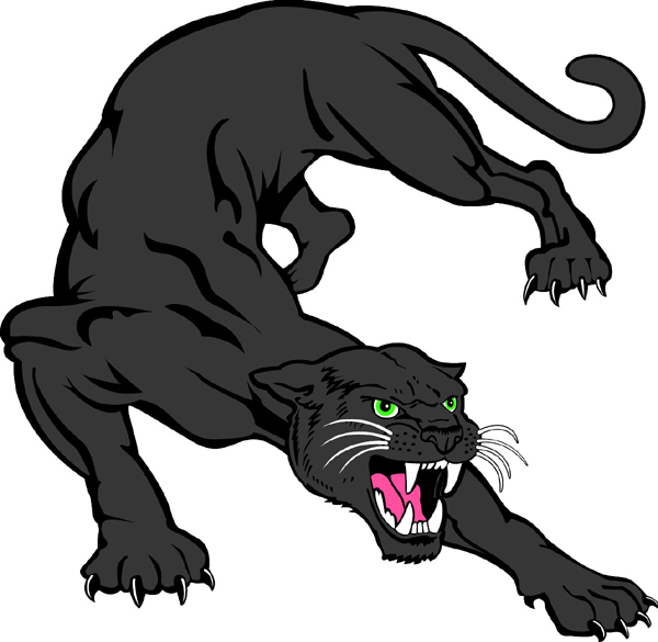 600x585 Panthers And School Things Clipart
