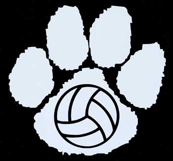350x325 Panther Volleyball Clipart