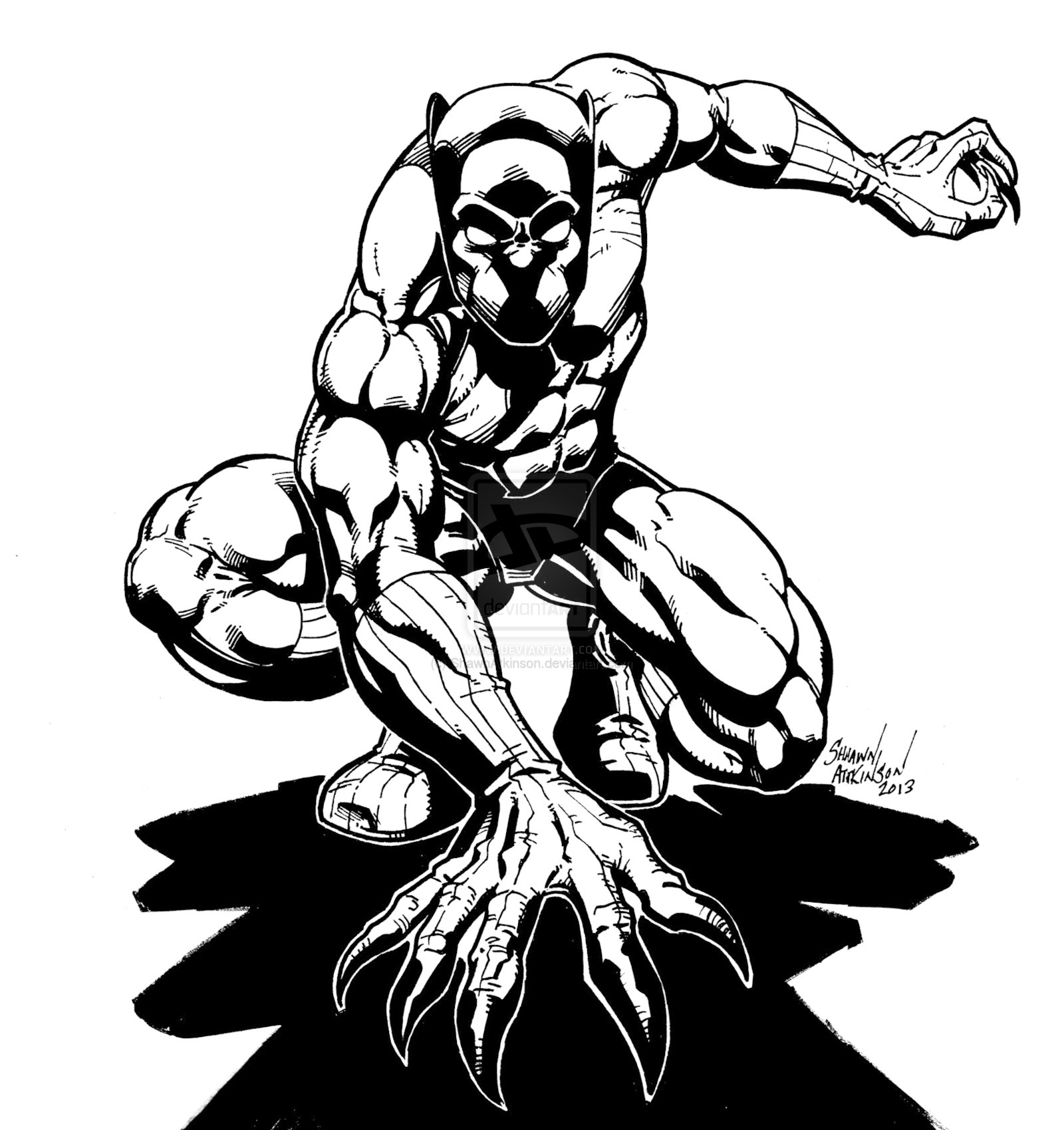 1600x1699 Black Panther Coloring Page Many Interesting Cliparts