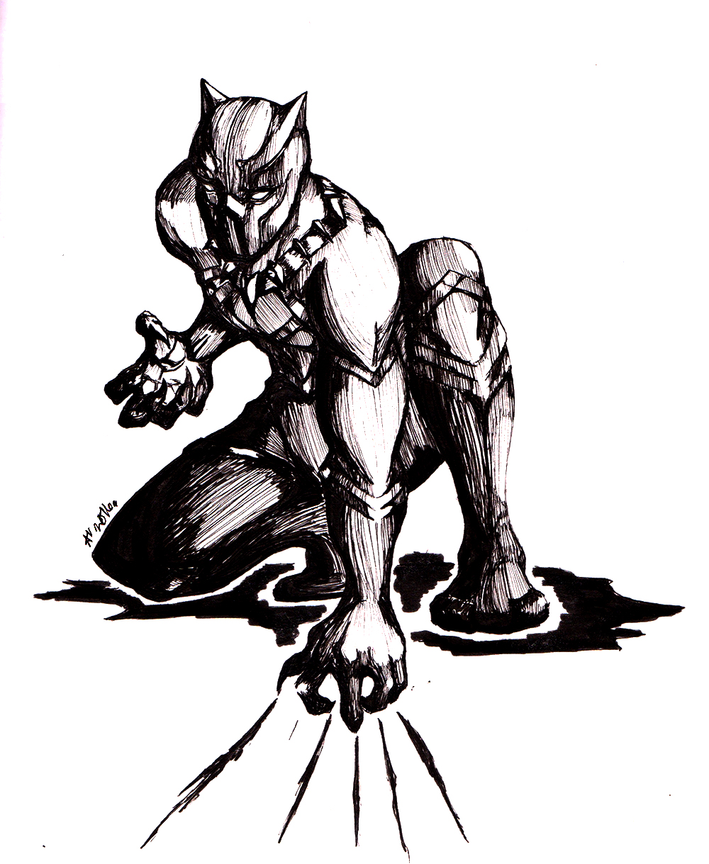 1000x1219 Black Panther By Arianevass