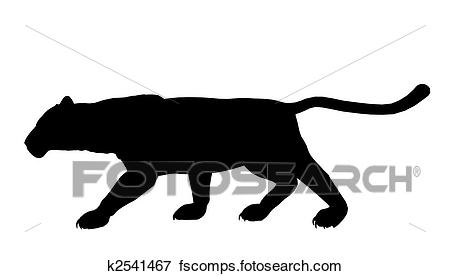 450x276 Stock Illustration Of Panther Illustration Silhouette K2541467