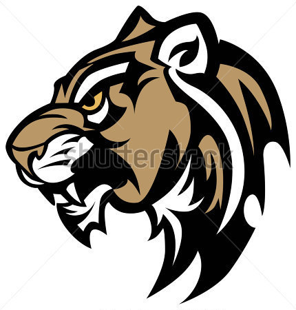 430x450 Clip Art Cougar Mascot Face Clipart