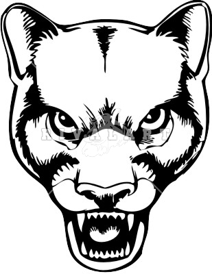 309x400 Cougar Head Clip Art
