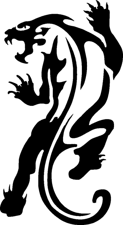 410x750 Panther Stencil
