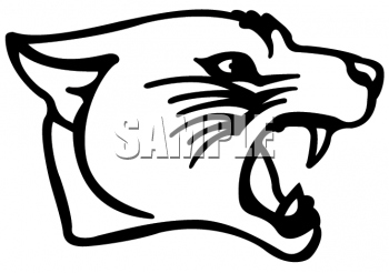 350x246 Royalty Free Panther Clip Art, Big Cat Clipart