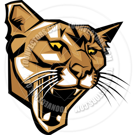 460x460 Cougar Panther Mascot Head Vector Graphic By Chromaco Toon
