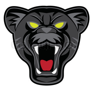 320x307 Cute Black Panther Cartoon Stock Vector Colourbox