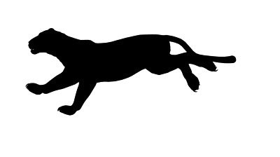 400x224 Panther Silhouette Clip Art