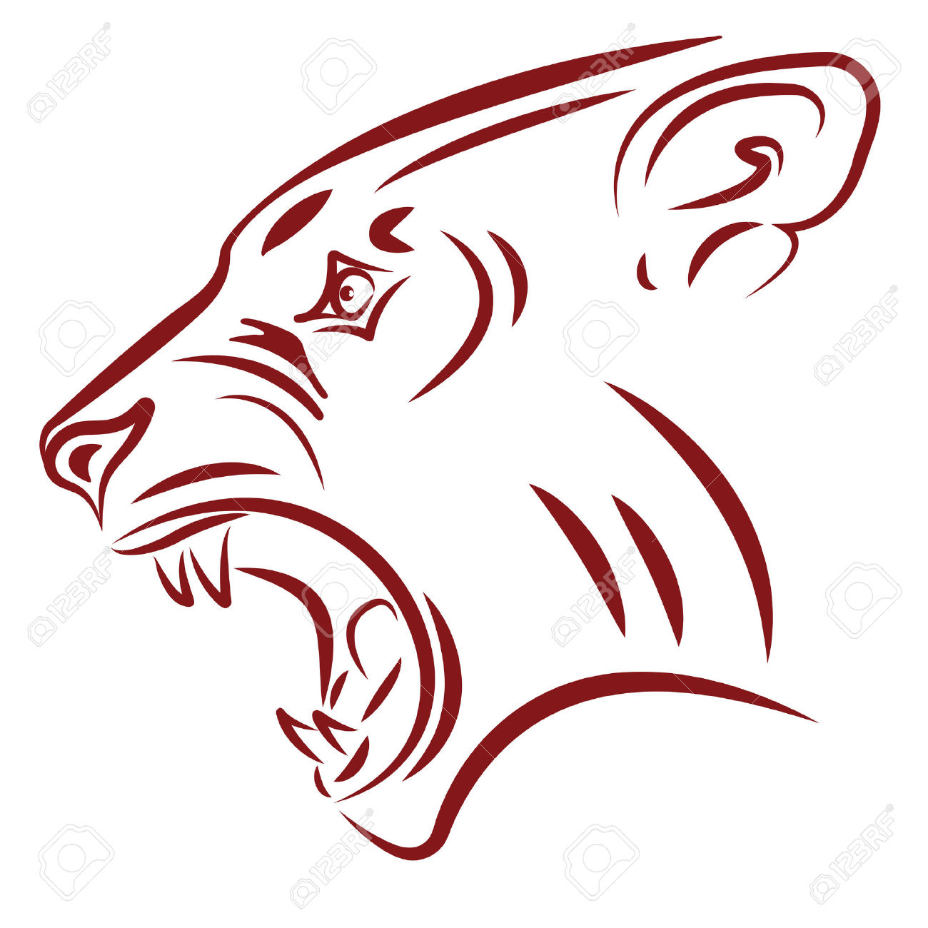 1300x1300 Black Panther Clipart Jaguar Head
