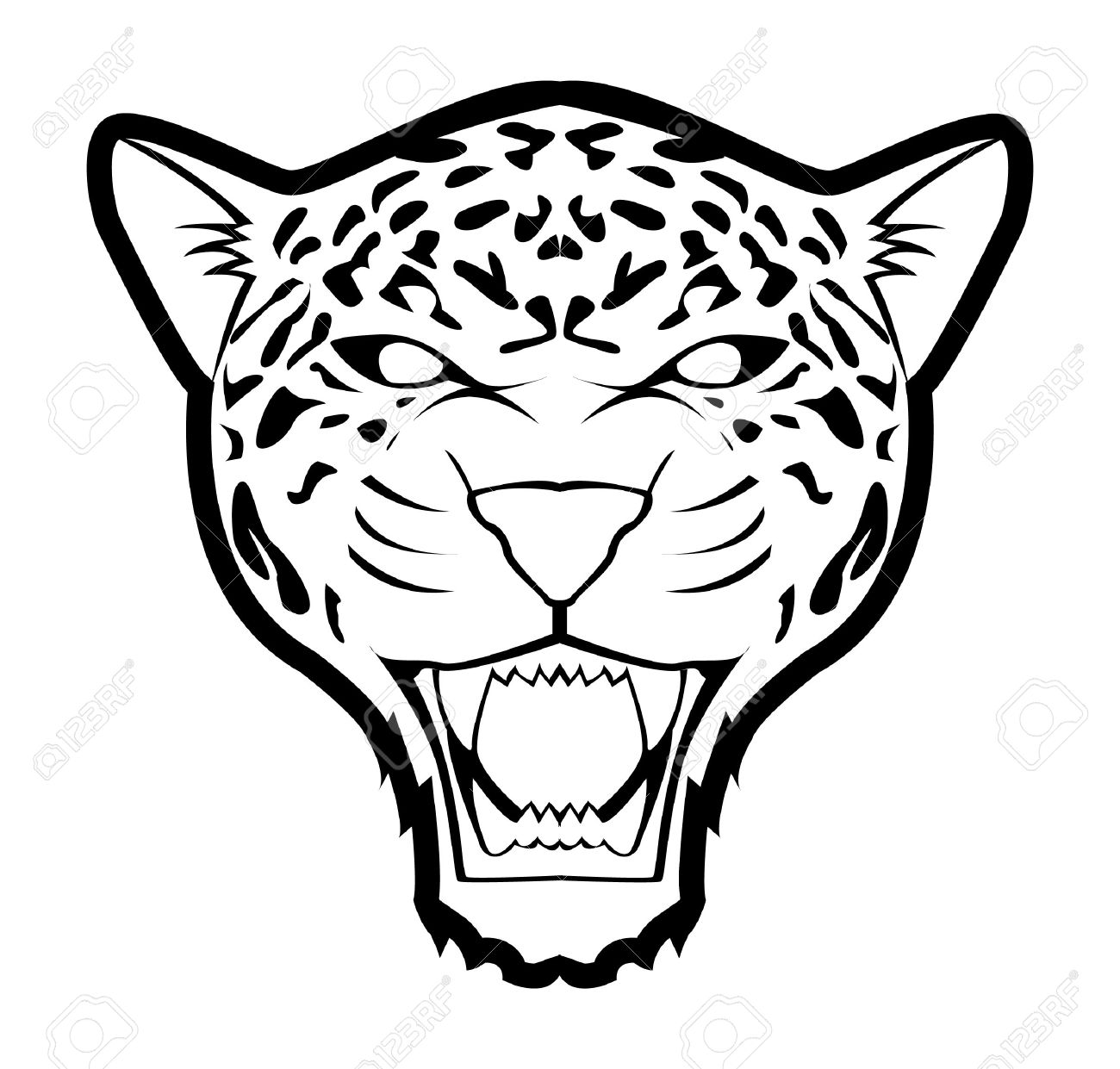 1300x1241 Black Panther Clipart Jaguar Head