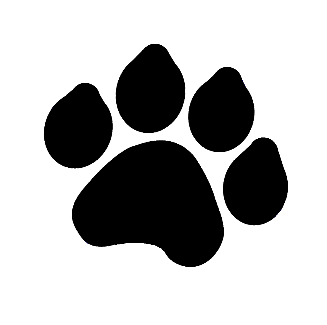 1105x1097 Cougar Paw Print Clip Art