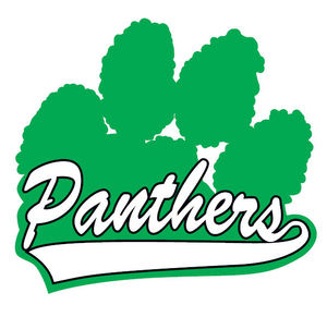 300x291 Green Panther Paw Print Green