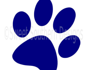 340x270 Purple Clipart Paw Print
