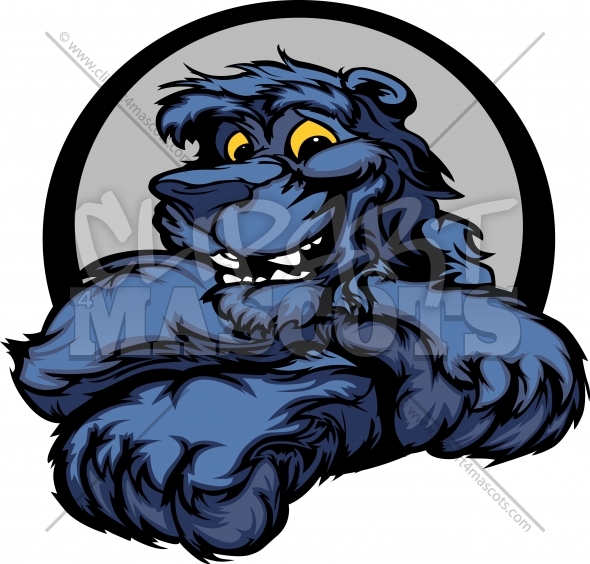 590x564 Cute Panther Mascot Graphic Vector Cartoon