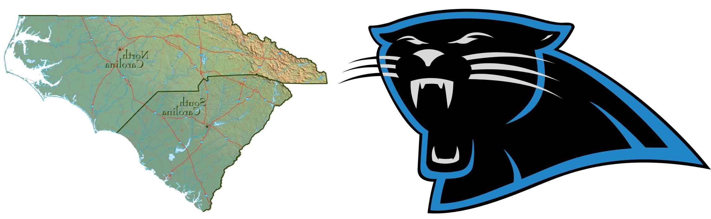 2294x708 Hd Logo Clipart Carolina Panthers Design