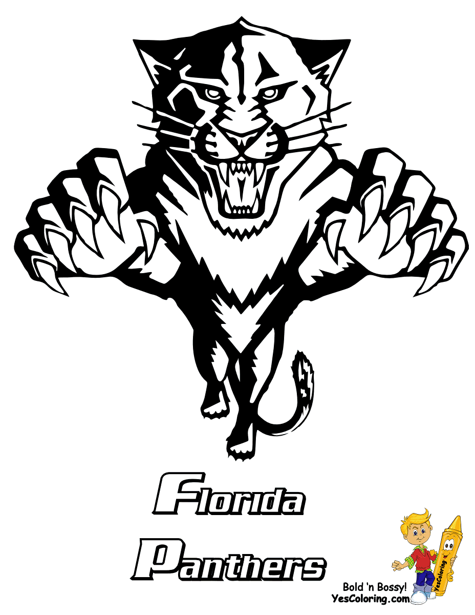 928x1200 Florida Panthers Coloring Page 473865