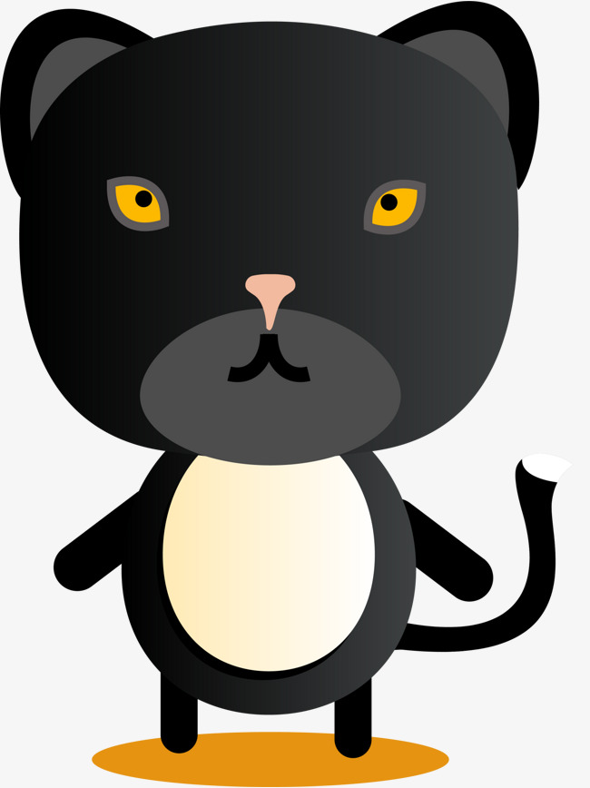 650x868 Cartoon Simple Panther, Cartoon Panthers, Simple Animal