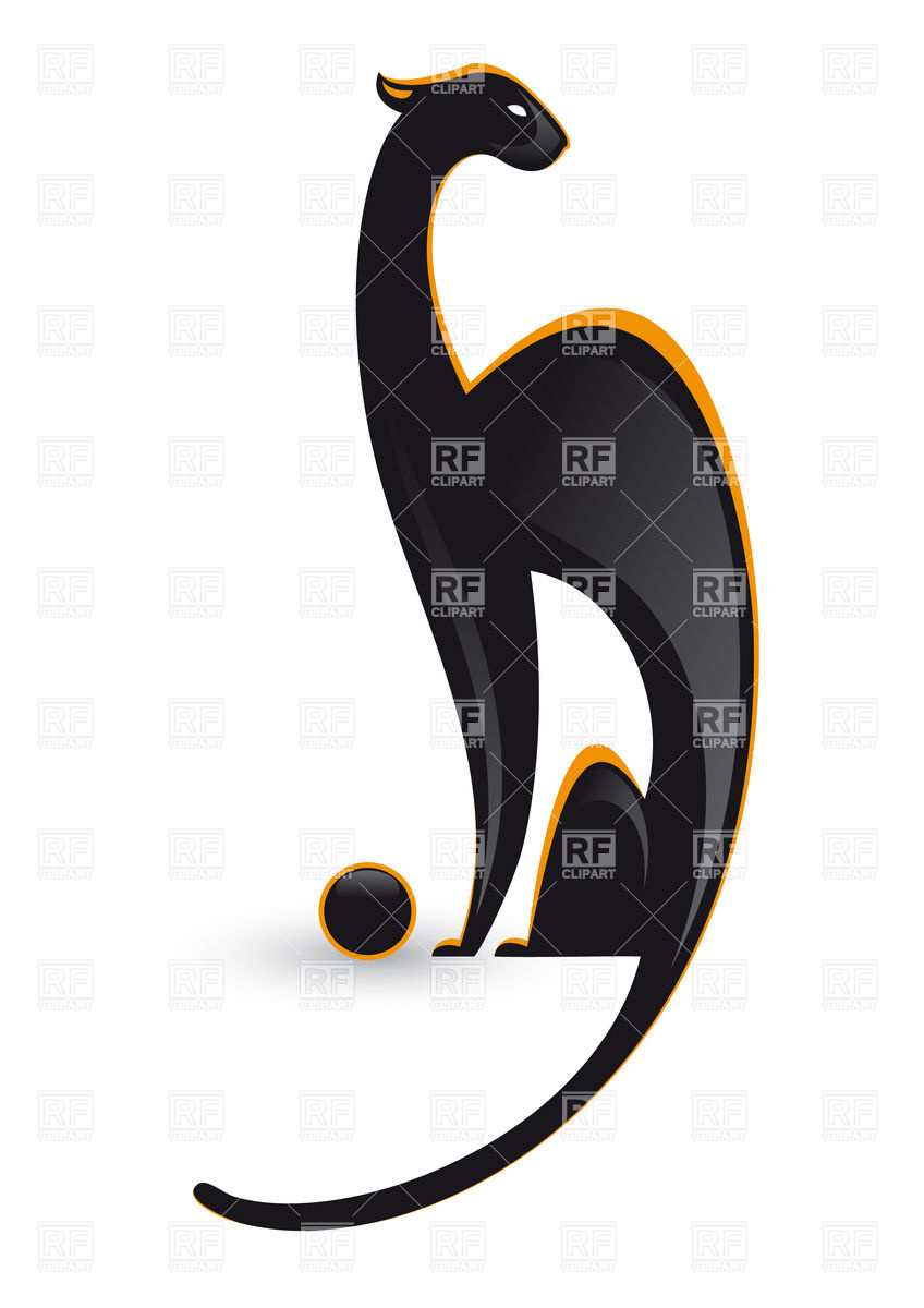 848x1200 Black Panther Clipart Vector