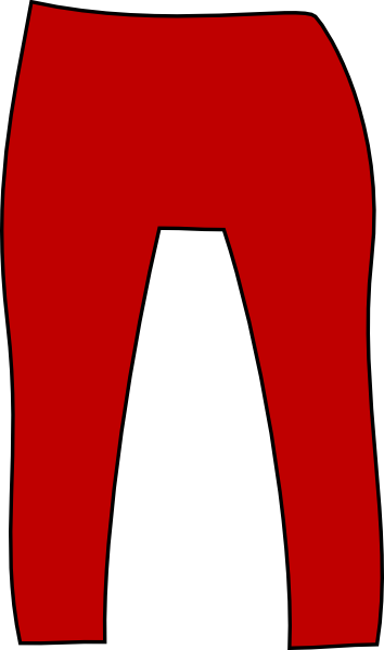 354x599 Red Pants Clip Art