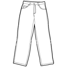 270x270 Jeans Clipart Black And White