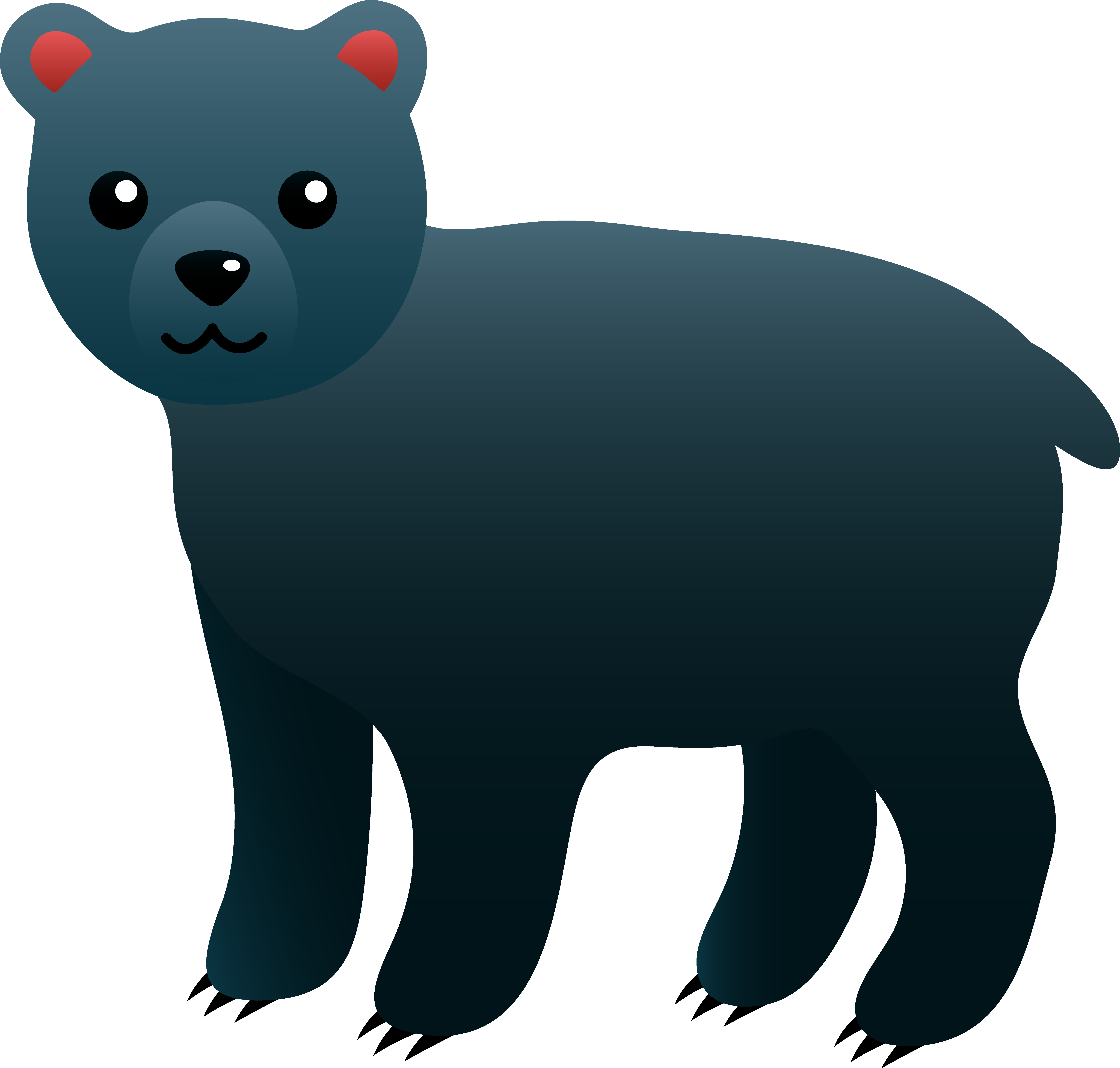 6342x6048 Bear Cub Clipart Animated