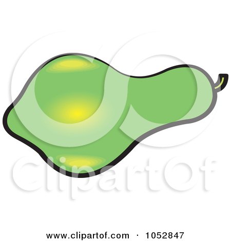 450x470 Royalty Free Vector Clip Art Illustration Of A Green Papaya By Lal