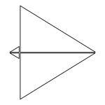 150x150 Paper Airplane Royalty Free Vector Clip Art Image