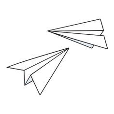 Paper Airplane Drawing