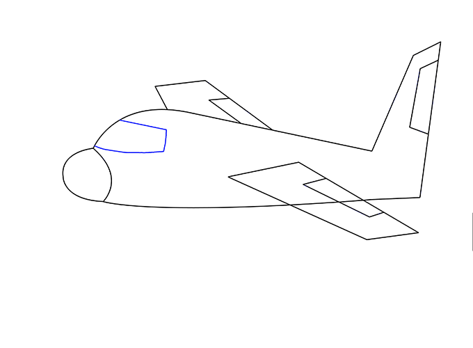 680x500 How To Draw An Airplane Easy Drawing Guides