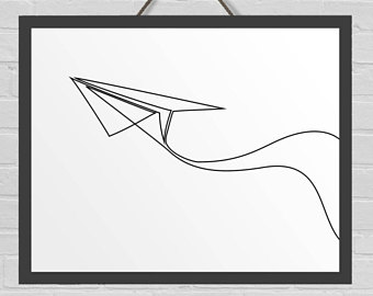 340x270 Paper Airplane Art Etsy