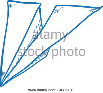 357x320 Paper Plane Draw Stock Vector Art Amp Illustration, Vector Image