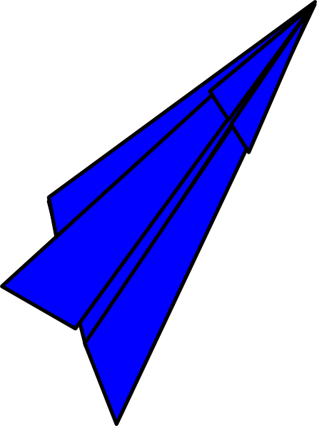 444x596 Paper Airplane Clipart
