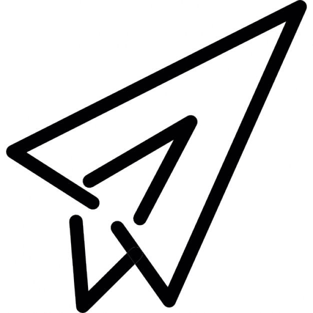 626x626 Paper Aeroplane Outline Icons Free Download