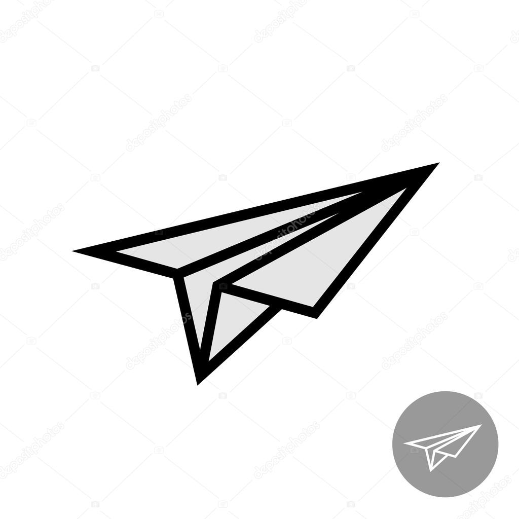 1024x1024 Paper Airplane Icon Stock Vector Kilroy