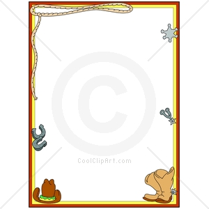300x300 Clip Art Western Border Clipart
