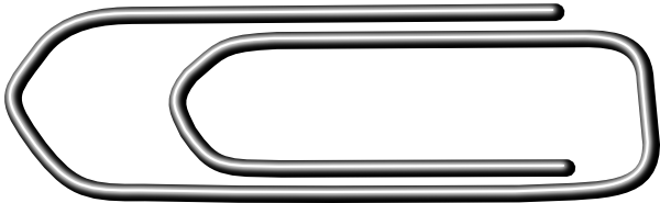 600x185 Paperclip Clip Art