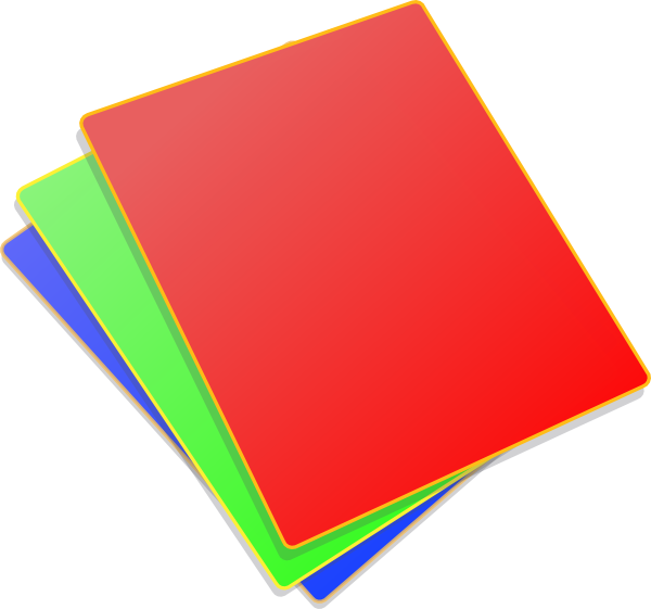 600x561 Colored Paper Clip Art