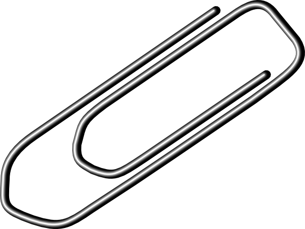 600x451 Paper Clip Clip Art Free Vector 4vector