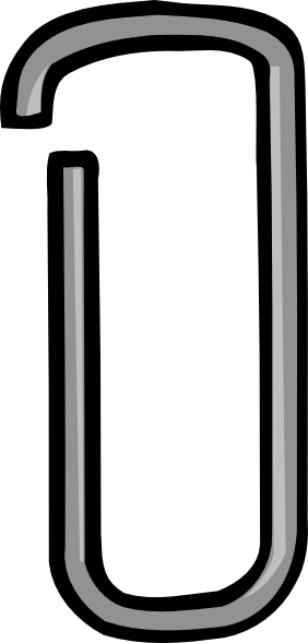 282x589 Paper Clip Clip Art