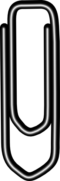 198x599 Paperclip Clip Art