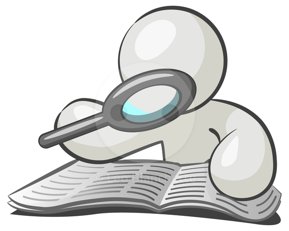 590x472 Paper Clipart Magnifying Glass