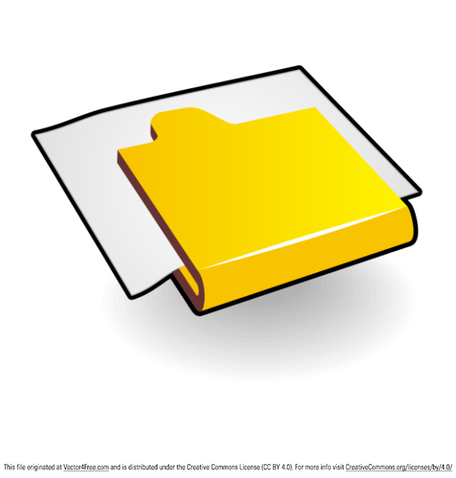 456x478 Paper In Folder Clipart