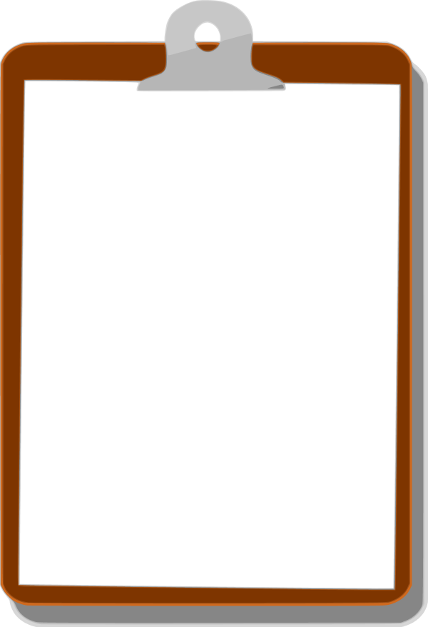 600x878 Clip Board Clipart