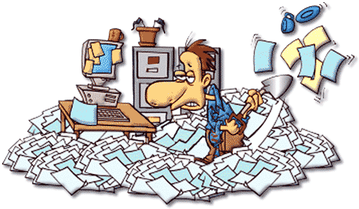 515x300 Clipart Buried In Paperwork