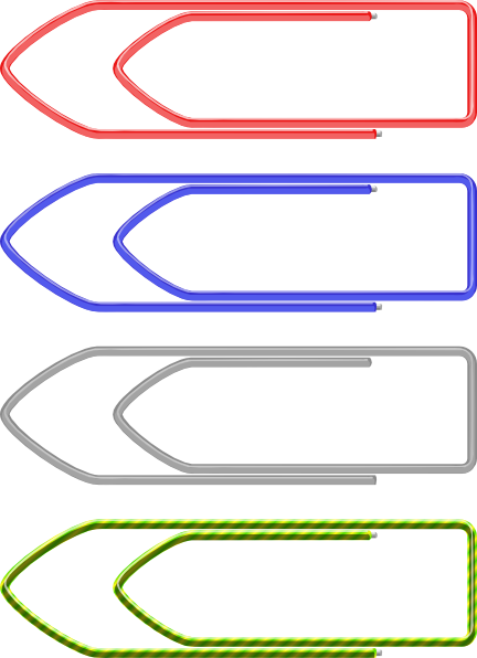 432x596 Paper Clips Clip Art
