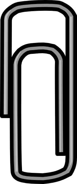 252x595 Paper Clip Clip Art Free Vector 4vector