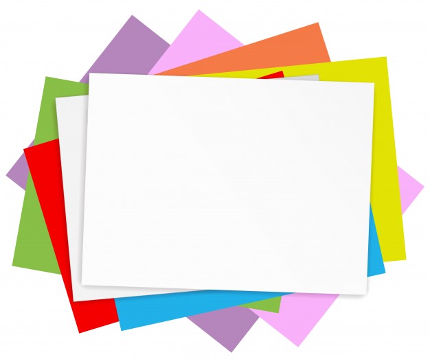 626x523 Empty Papers With Colourful Pencils Vector Free Download