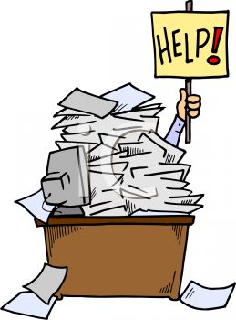 259x350 Clipart Buried In Paperwork