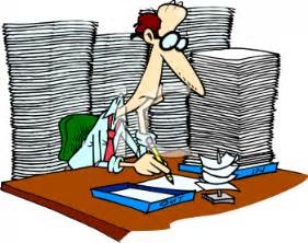 281x222 Paperwork Overload Clipart